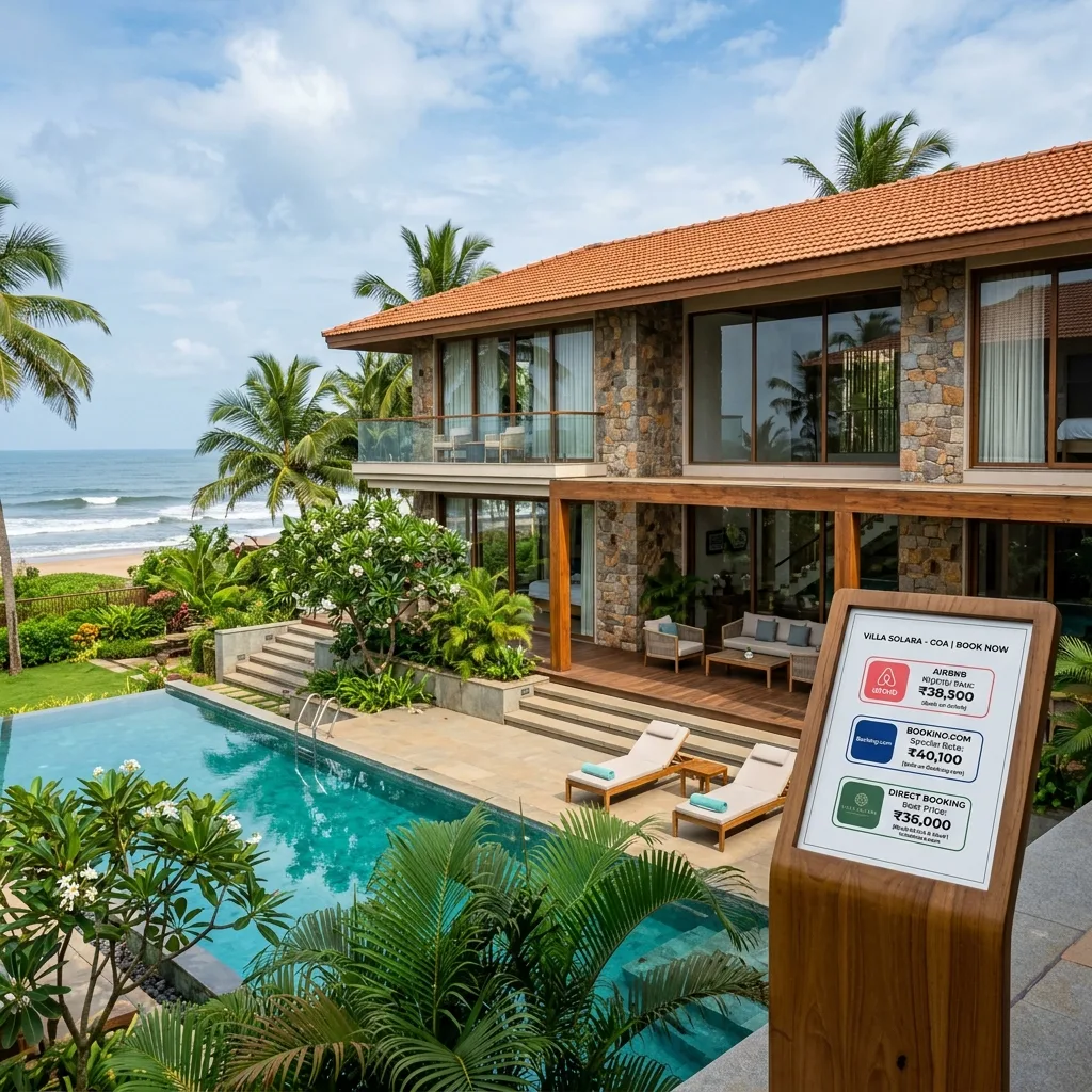 Why Villas in Goa Cost Different Prices on Different Platforms — The Fee Breakdown
