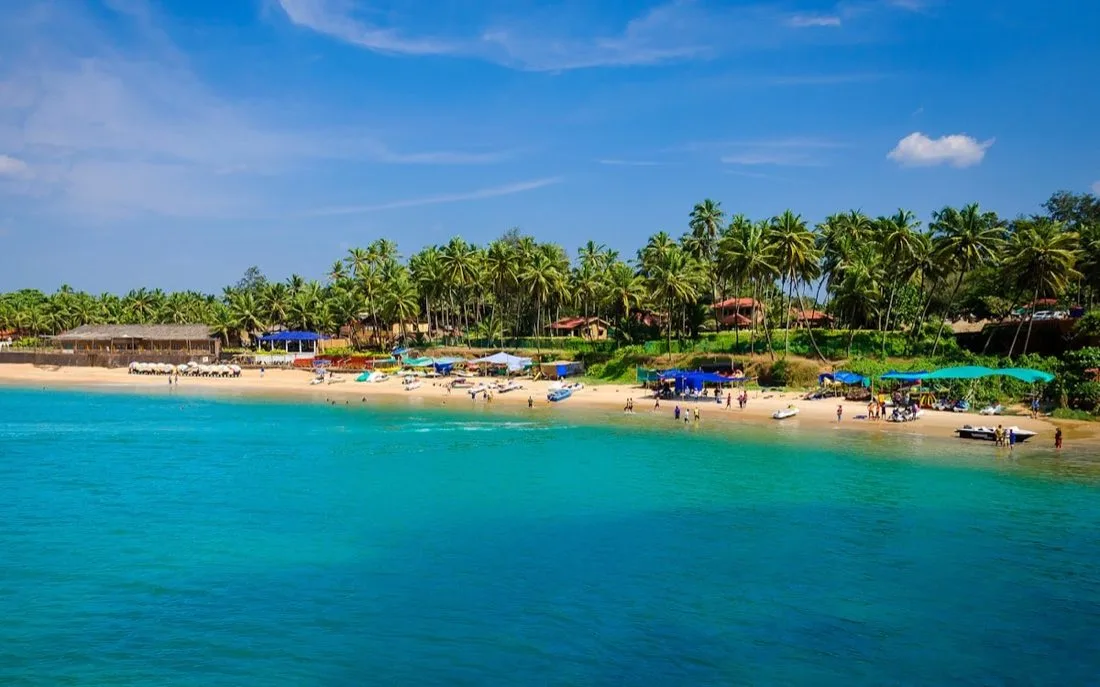Goa coastline near popular villa rental areas in North Goa - Vagator and Anjuna