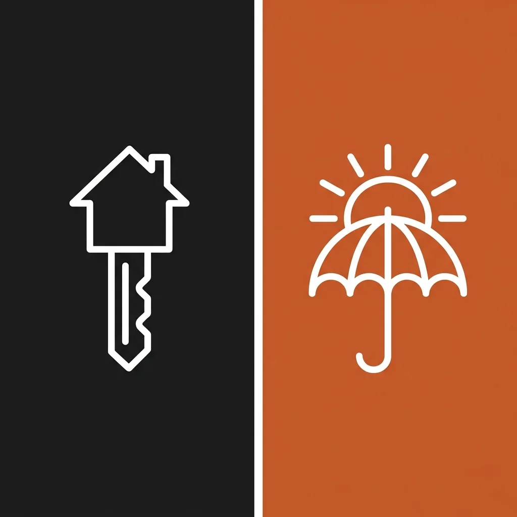 Host vs Traveler Split Minimalist Art